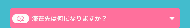 滞在先は何になりますか?