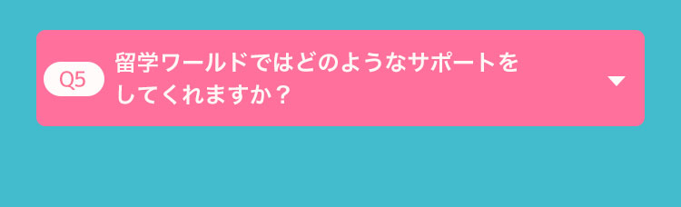 留学ワールドではどのようなサポートをしてくれますか?